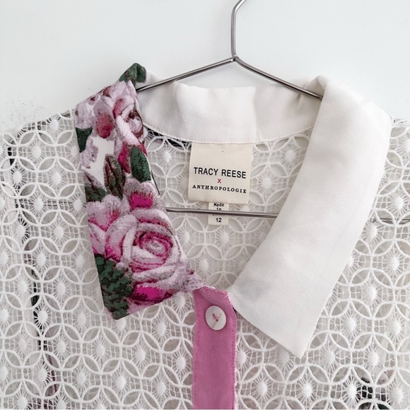 Anthropologie X Tracy Reece 2- Piece Cherry Blossom Midi Shirtdress - Picture 6 of 14